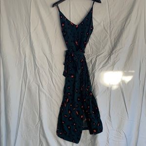 Shein leopard wrap dress